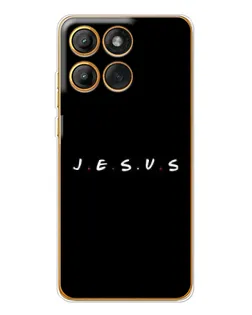 Чехол для Motorola MOTO G86 с картинкой «Точки веры J.E.S.U.S.»
