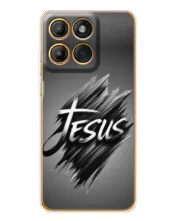 Чехол для Motorola MOTO G86 с картинкой «Надпись Jesus Graffiti»