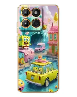 Чехол для Motorola MOTO G86 с картинкой «Монстр-трак приключения»