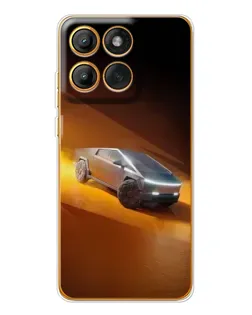 Чехол для Motorola MOTO G86 с картинкой «Cybertruck в пустыне» Чехол для Motorola MOTO G86 с картинкой «Cybertruck в пустыне»