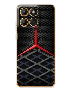 Чехол для Motorola MOTO G86 с картинкой «Mercedes Carbon Grid»