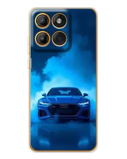 Чехол для Motorola MOTO G86 с картинкой «Audi — голубая энергия» Чехол для Motorola MOTO G86 с картинкой «Audi — голубая энергия»