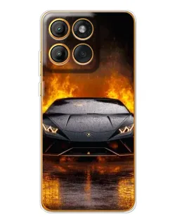 Чехол для Motorola MOTO G86 с картинкой «Lamborghini в огне» Чехол для Motorola MOTO G86 с картинкой «Lamborghini в огне»