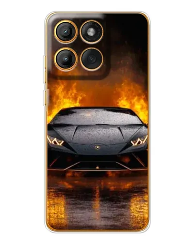 Чехол для Motorola MOTO G86 с картинкой «Lamborghini в огне» Чехол для Motorola MOTO G86 с картинкой «Lamborghini в огне»