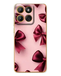 Чехол для Motorola MOTO G86 с картинкой «Бордовый атлас»