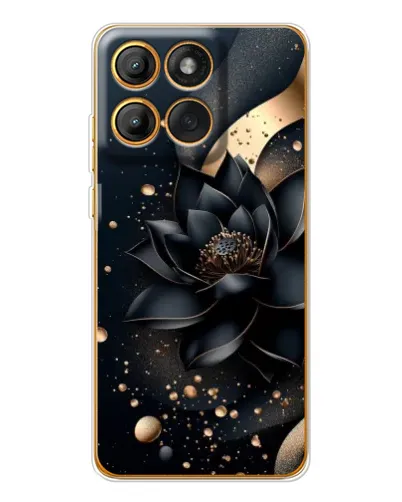 Чехол для Motorola MOTO G86 с картинкой «Черный лотос»