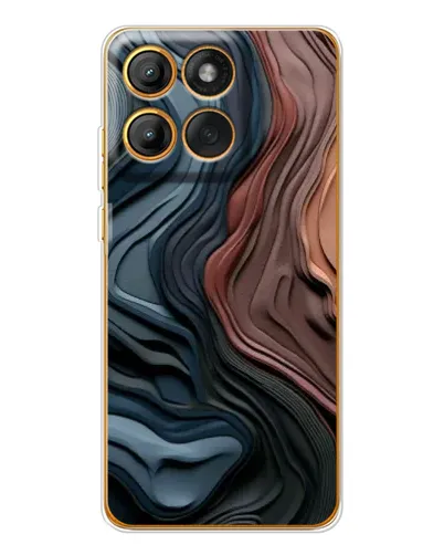 Чехол для Motorola MOTO G86 с картинкой «Цветные волны каньона» Чехол для Motorola MOTO G86 с картинкой «Цветные волны каньона»