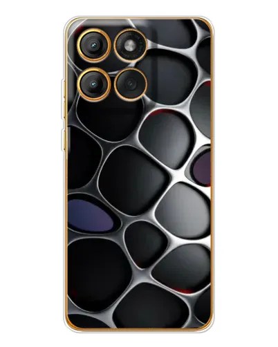 Чехол для Motorola MOTO G86 с картинкой «Объемная темная решетка» Чехол для Motorola MOTO G86 с картинкой «Объемная темная решетка»