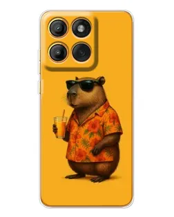 Чохол для Motorola MOTO G86 з картинкою «Капібара на відпочинку»