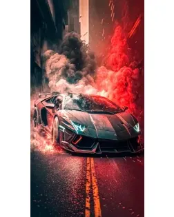 Чохол для Motorola Moto G87 5G з картинкою «Lamborghini червоний дим» Чохол для Motorola Moto G87 5G з картинкою «Lamborghini червоний дим»