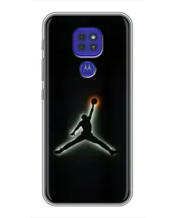 Чехол для Motorola MOTO G9 Play с картинкой «Jordan Gradient Logo»