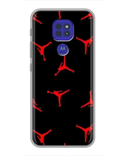 Чехол для Motorola MOTO G9 Play с картинкой «Jordan Red Pattern» Чехол для Motorola MOTO G9 Play с картинкой «Jordan Red Pattern»