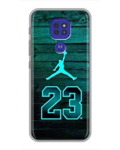 Чехол для Motorola MOTO G9 Play с картинкой «Jordan Cyan 23» Чехол для Motorola MOTO G9 Play с картинкой «Jordan Cyan 23»
