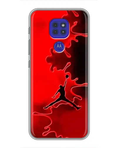 Чехол для Motorola MOTO G9 Play с картинкой «Jordan Red Smoke» Чехол для Motorola MOTO G9 Play с картинкой «Jordan Red Smoke»