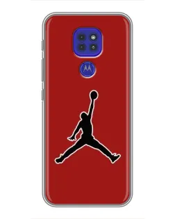 Чехол для Motorola MOTO G9 Play с картинкой «Jordan Red Back»