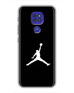 Чехол для Motorola MOTO G9 Play с картинкой «Jordan Silhouette»