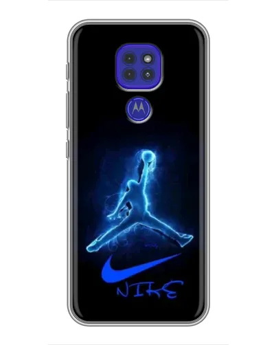 Чехол для Motorola MOTO G9 Play с картинкой «Jordan Neon Blue» Чехол для Motorola MOTO G9 Play с картинкой «Jordan Neon Blue»