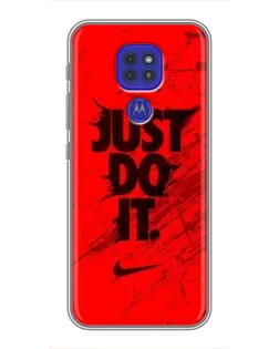 Чехол для Motorola MOTO G9 Play с картинкой «Nike Just Do It»