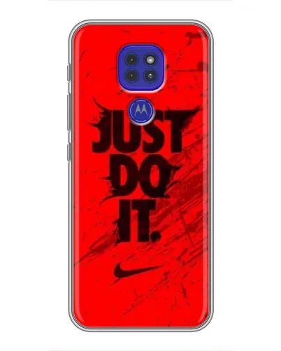 Чехол для Motorola MOTO G9 Play с картинкой «Nike Just Do It» Чехол для Motorola MOTO G9 Play с картинкой «Nike Just Do It»
