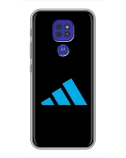 Чехол для Motorola MOTO G9 Play с картинкой «Adidas Cyan Logo»