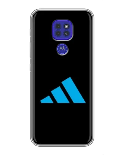 Чехол для Motorola MOTO G9 Play с картинкой «Adidas Cyan Logo»