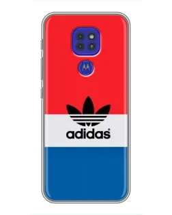 Чехол для Motorola MOTO G9 Play с картинкой «Ретро блоки Adidas»