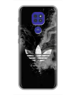 Чехол для Motorola MOTO G9 Play с картинкой «Абстрактный дым Adidas»