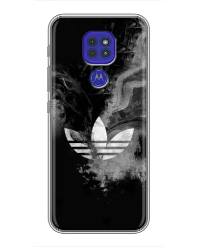 Чехол для Motorola MOTO G9 Play с картинкой «Абстрактный дым Adidas»