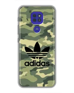 Чехол для Motorola MOTO G9 Play с картинкой «Милитари стиль Adidas»