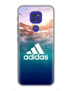 Чехол для Motorola MOTO G9 Play с картинкой «Океанская глубина адидас»