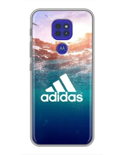 Чехол для Motorola MOTO G9 Play с картинкой «Океанская глубина адидас»