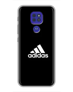 Чехол для Motorola MOTO G9 Play с картинкой «Черная классика Adidas»