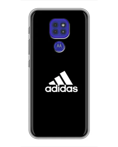 Чехол для Motorola MOTO G9 Play с картинкой «Черная классика Adidas»