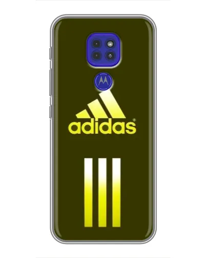 Чехол для Motorola MOTO G9 Play с картинкой «Оливковый градиент Adidas»