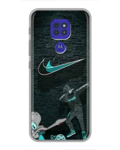 Чохол для Motorola MOTO G9 Play з картинкою «Спортивний арт Nike»