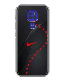 Чохол для Motorola MOTO G9 Play з картинкою «Абстрактний дизайн Nike»