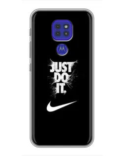 Чохол для Motorola MOTO G9 Play з картинкою «Текстовий принт Nike»