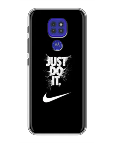 Чохол для Motorola MOTO G9 Play з картинкою «Текстовий принт Nike»