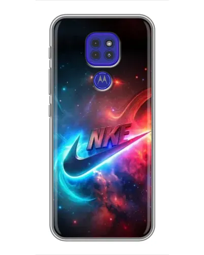Чохол для Motorola MOTO G9 Play з картинкою «Вогняний логотип Nike»