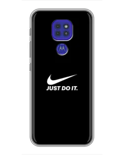 Чохол для Motorola MOTO G9 Play з картинкою «Мінімалізм від Nike»