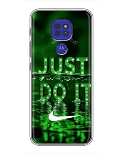 Чохол для Motorola MOTO G9 Play з картинкою «Зелений неоновий Nike»