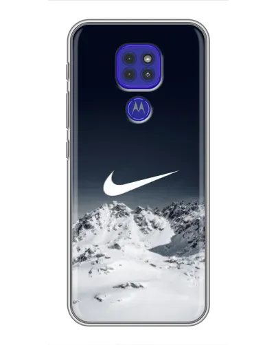Чохол для Motorola MOTO G9 Play з картинкою «Nike — зимові гори»