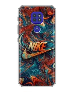 Чохол для Motorola MOTO G9 Play з картинкою «Nike в абстракції»