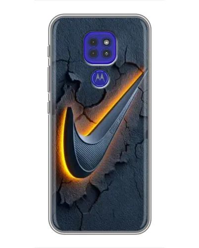 Чохол для Motorola MOTO G9 Play з картинкою «Об'ємний логотип Найк»