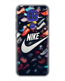 Чохол для Motorola MOTO G9 Play з картинкою «Колекція кросівок Nike»