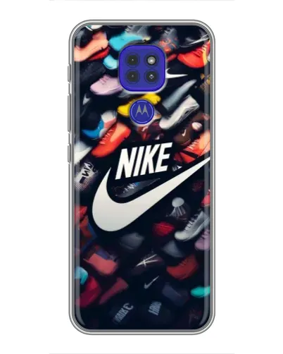 Чохол для Motorola MOTO G9 Play з картинкою «Колекція кросівок Nike»