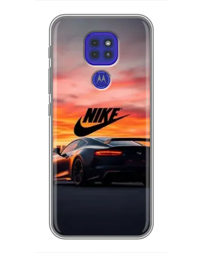 Чохол для Motorola MOTO G9 Play з картинкою «Nike та суперкар»