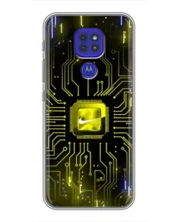 Чохол для Motorola MOTO G9 Play з картинкою «Nike — золота іскра»