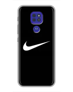 Чехол для Motorola MOTO G9 Play с картинкой «Минималистический Найк»