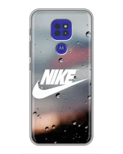 Чехол для Motorola MOTO G9 Play с картинкой «Nike в стиле ретро»